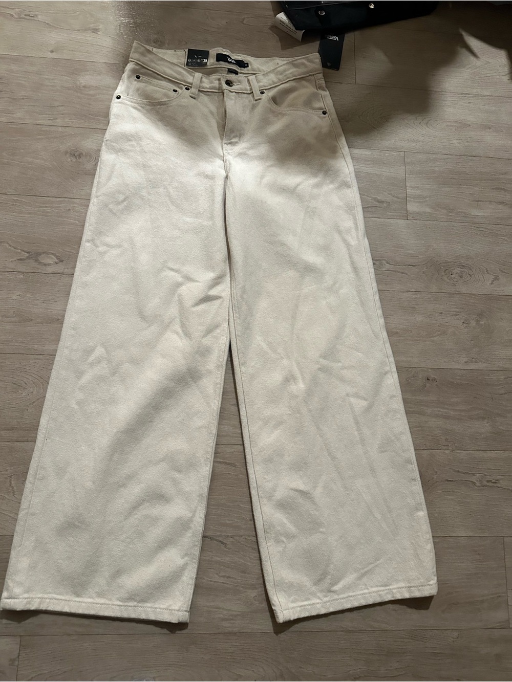 Vans Cream Wide-Leg Women’s Jeans